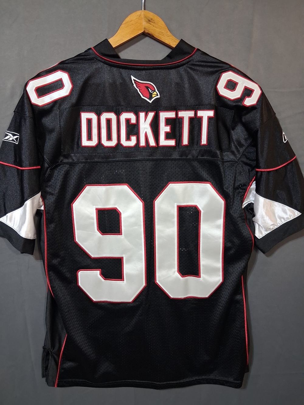 Reebok Black Arizona Cardinals Dockett #90 Football Jersey